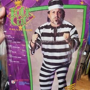 Halloween Adult Costume Convict Handcuffs Full‎ figured